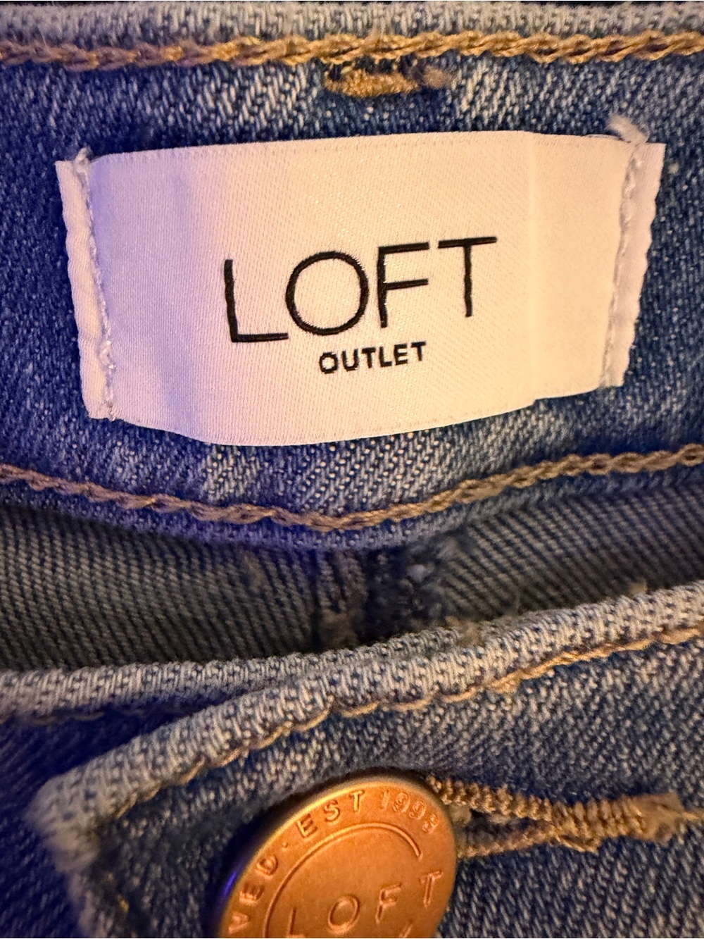 LOFT Outlet Light Blue Boyfriend Jeans